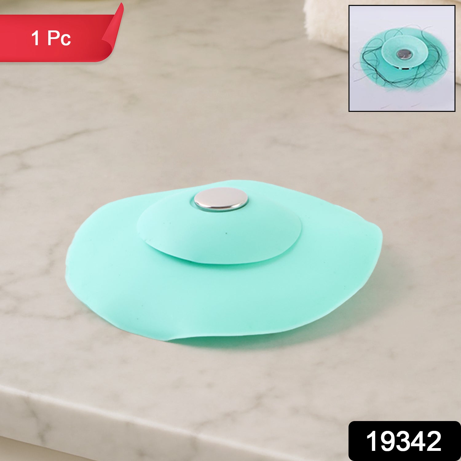 Creative 2-in-1 Light Green Silicone Sewer Sink Sealer Cover Drainer (Multicolour) Creative 2-in-1 Light Green Silicone Sewer Sink Sealer Cover Drainer (Multicolour)